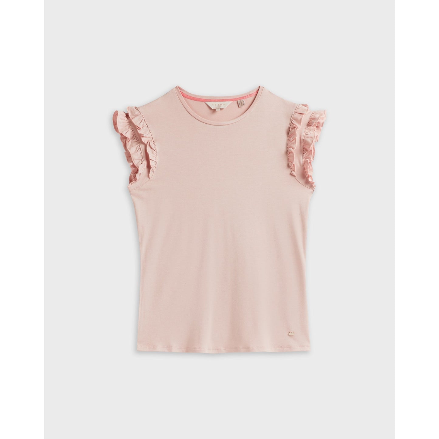 Women Liniea-Frill Sleeve T-Shirt - Pl-Pink