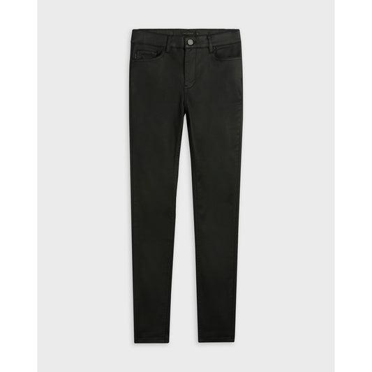 Women Lethera-Wet Look Skinny Jean - Black