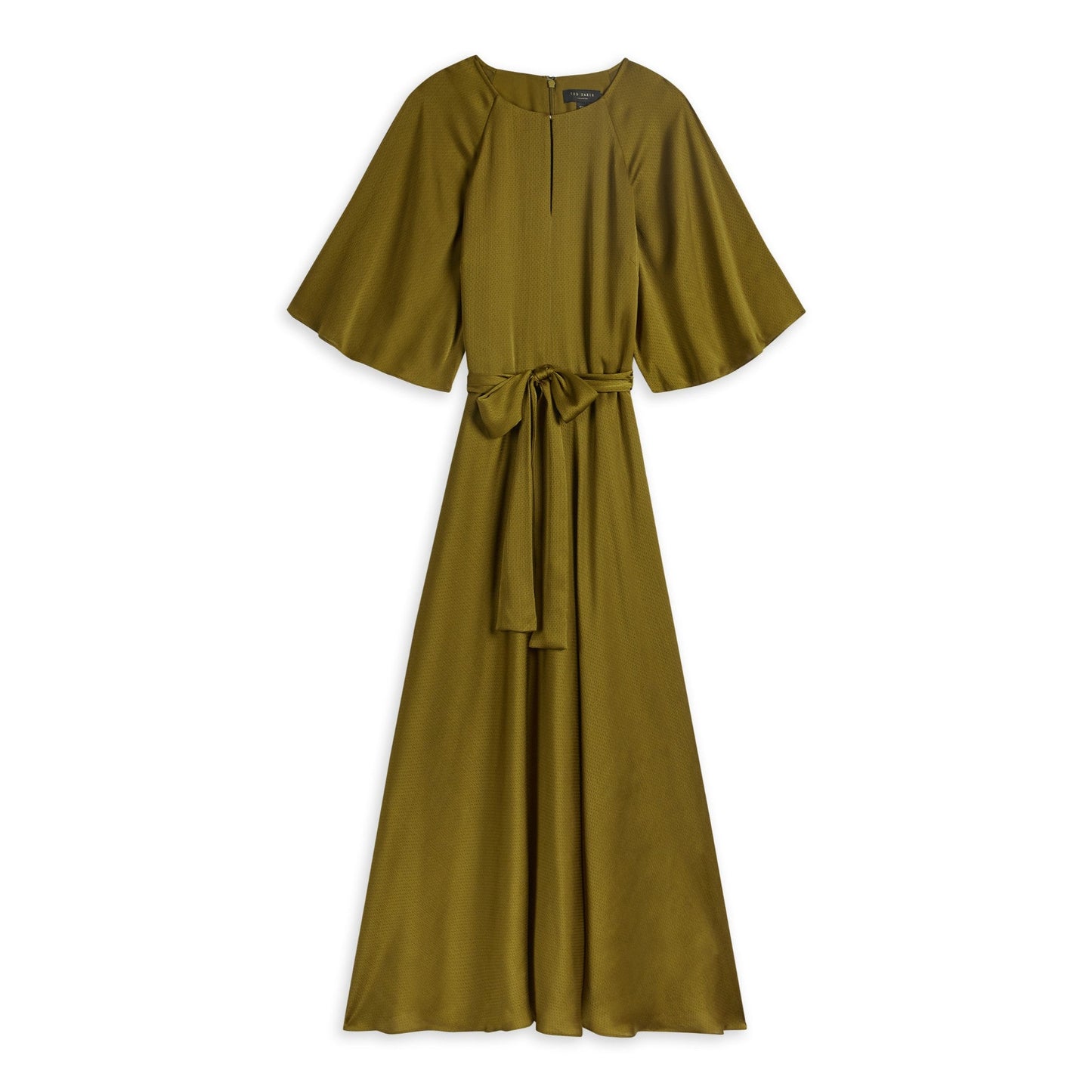 Women Hariiet-Raglan Sleeve Tea Midi Dress - Khaki