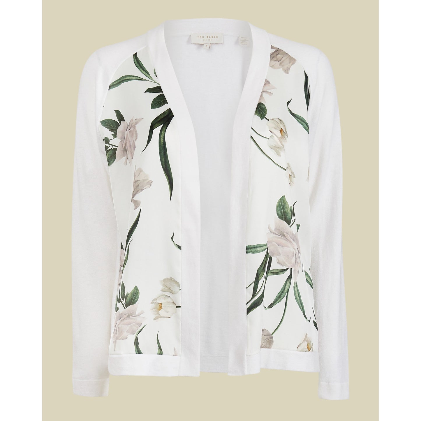 Women Tayaa-Elderflower Woven Front Wrap Cardi - White