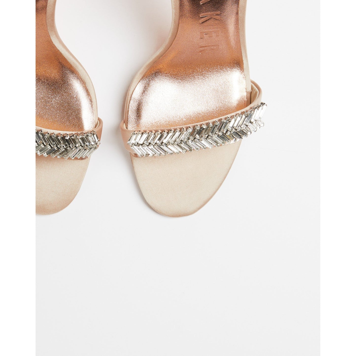 Women Lexin-Jewel Detail High Sandal - Nude