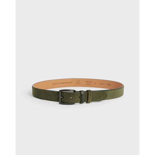 Men Newam-Suede Belt - Olive