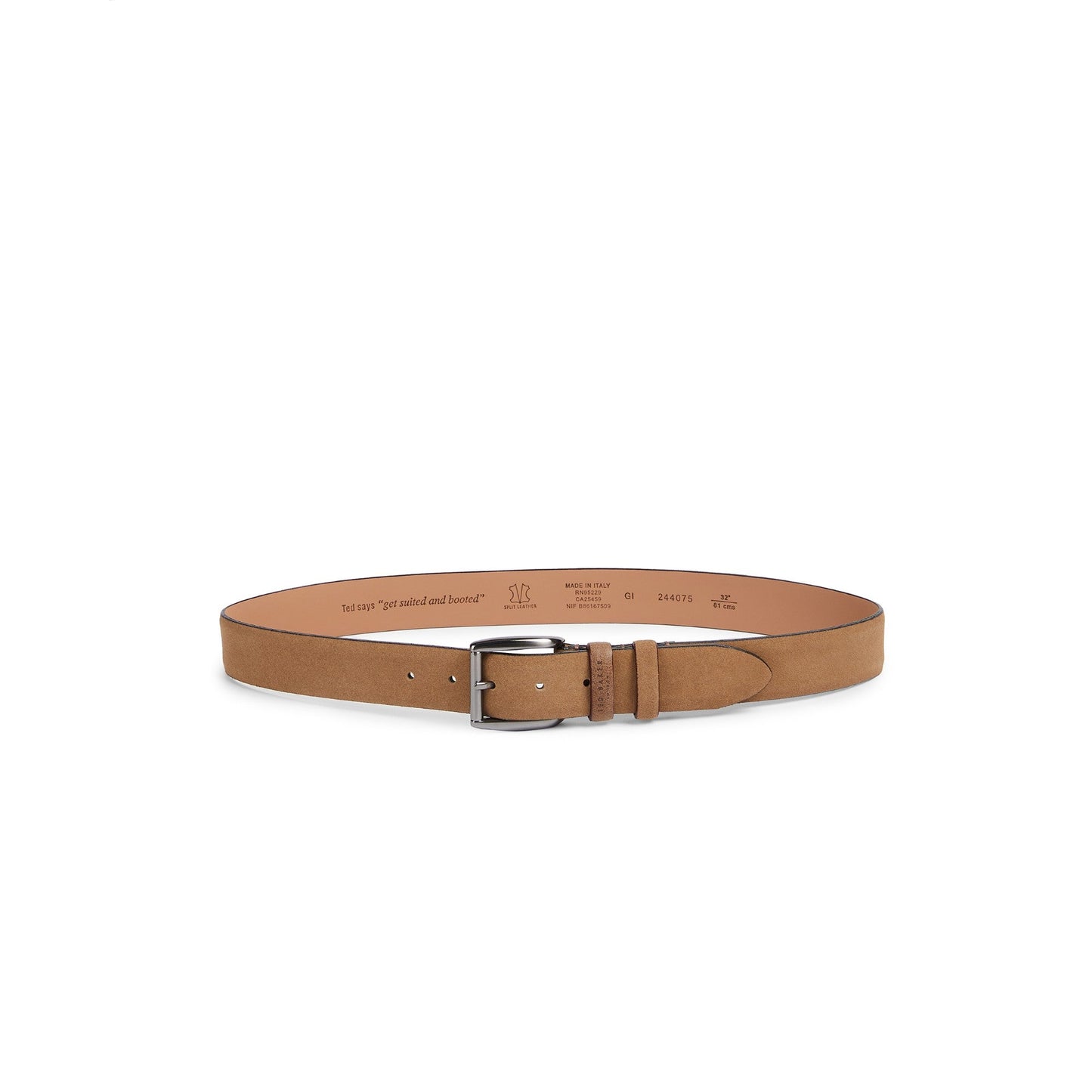 Men Newam-Suede Belt - Stone