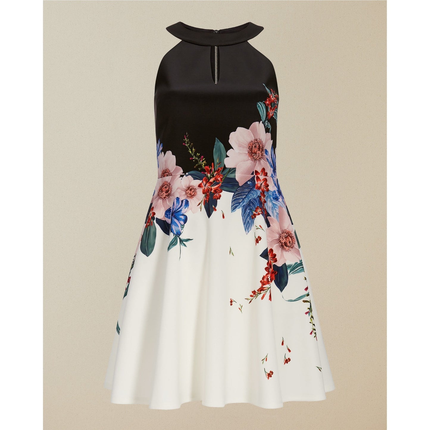 Women Tildda-Jamboree Skater Dress - White