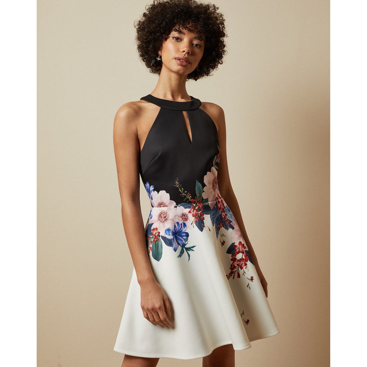 Women Tildda-Jamboree Skater Dress - White