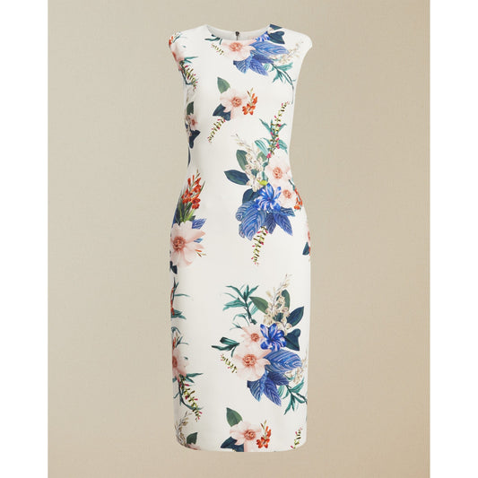 Women Sharley-Jamboree Cap Sleeve Bodycon Dress - White
