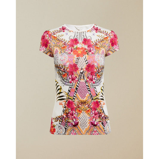 Women Mileeyy-Samba Fitted Tee - Ivory