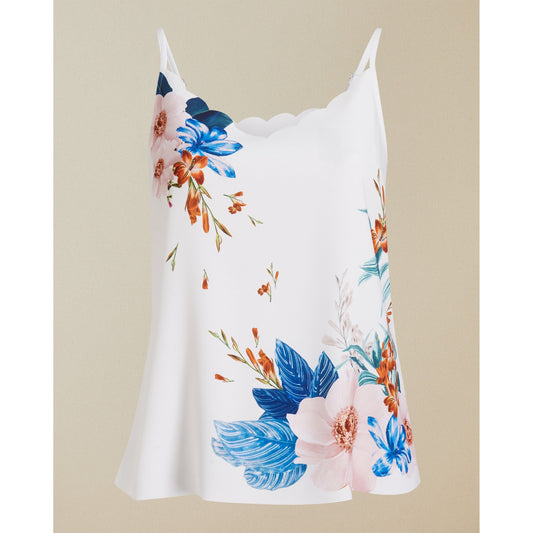 Women Ratana-Jamboree Scalloped Cami - Ivory