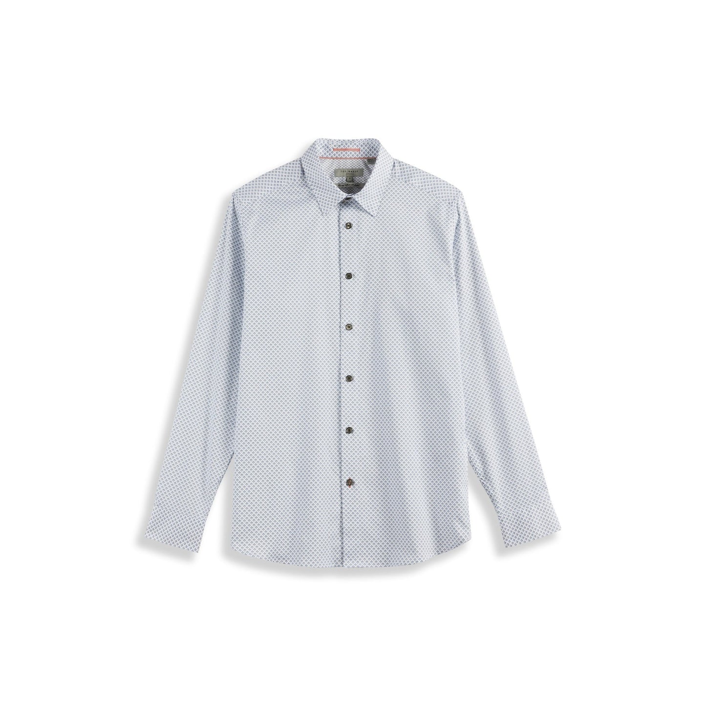 Men Scrambl-Ls Diamond Geo Print Shirt - Blue