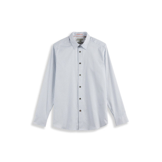 Men Scrambl-Ls Diamond Geo Print Shirt - Blue