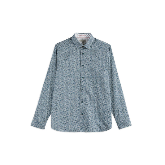Men Copop-Ls Floral Shirt - Blue