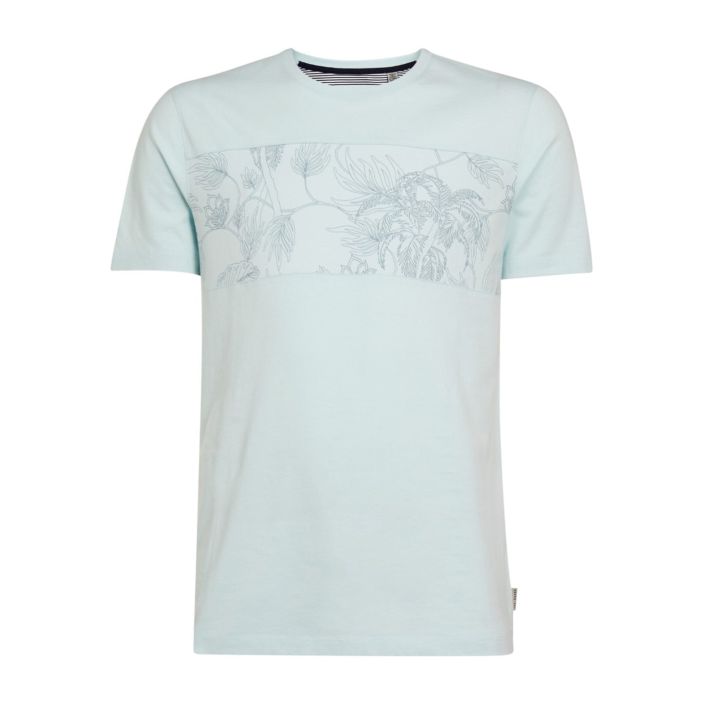 Men Herbtee-Ss Printed Panel T-Shirt - Mint