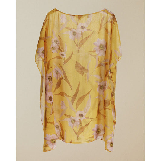Women Neimaa-Cabana Lurex Square Cover-Up - Yellow