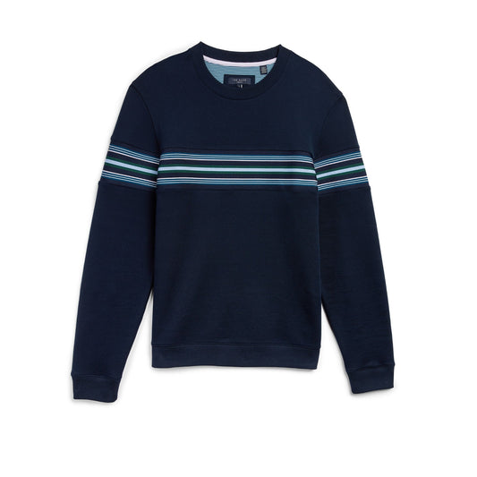 Men Sumo-Ls Striped Sweatshirt - Navy