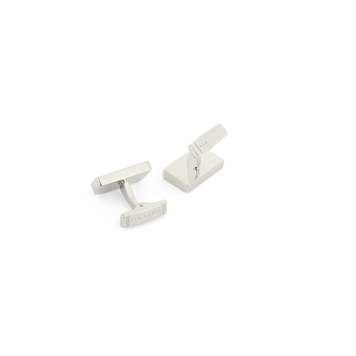 Men Lonep-Corner Crystal Cufflinks - Silver-Col