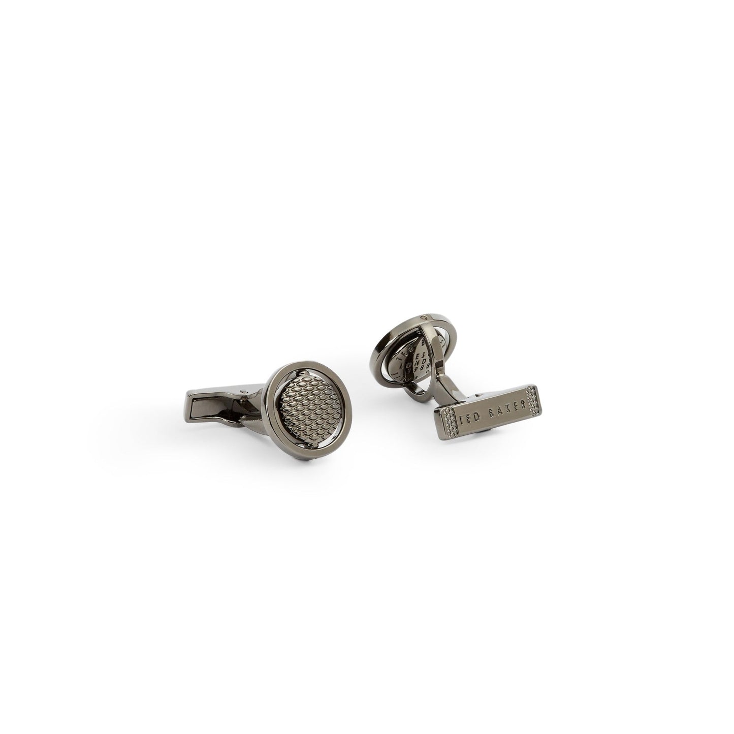 Men Newmark-Spinning Cufflinks - Gunmetal