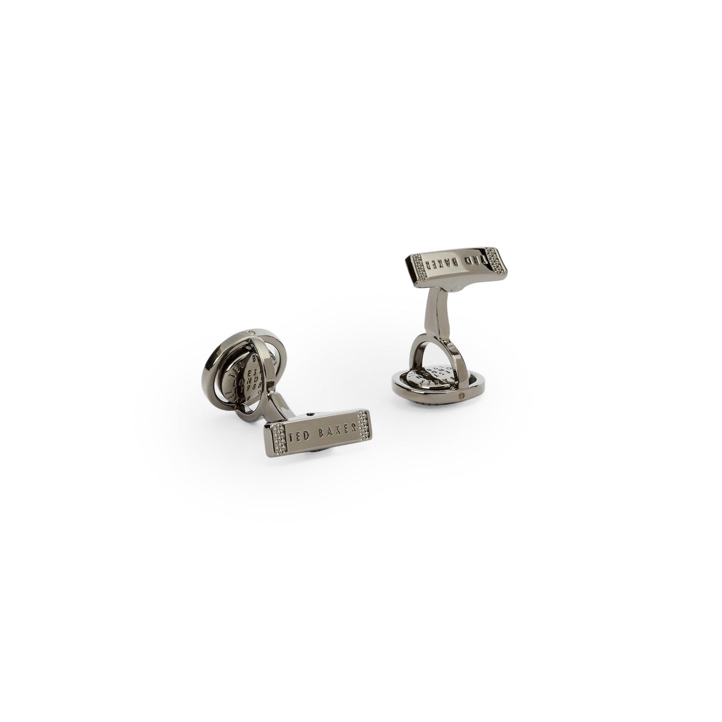 Men Newmark-Spinning Cufflinks - Gunmetal