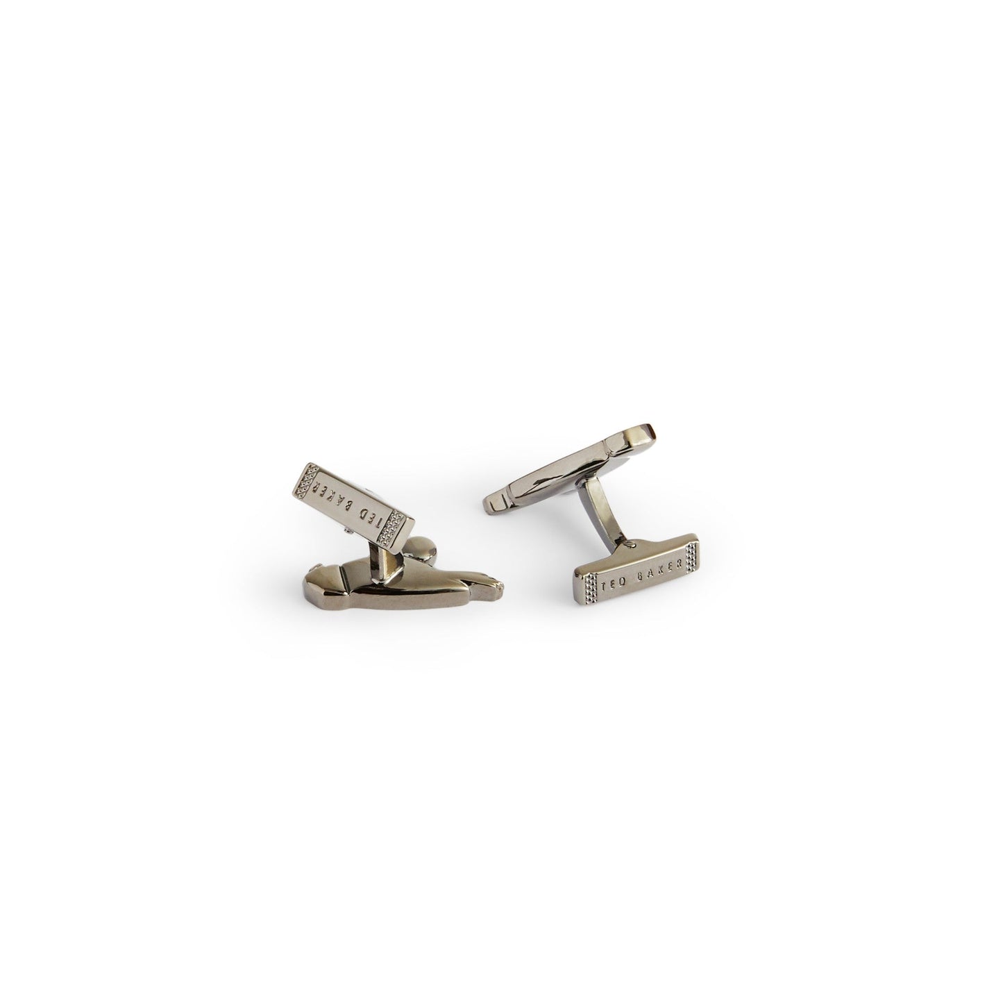 Men Pebbles-Parrot Cufflinks - Gunmetal
