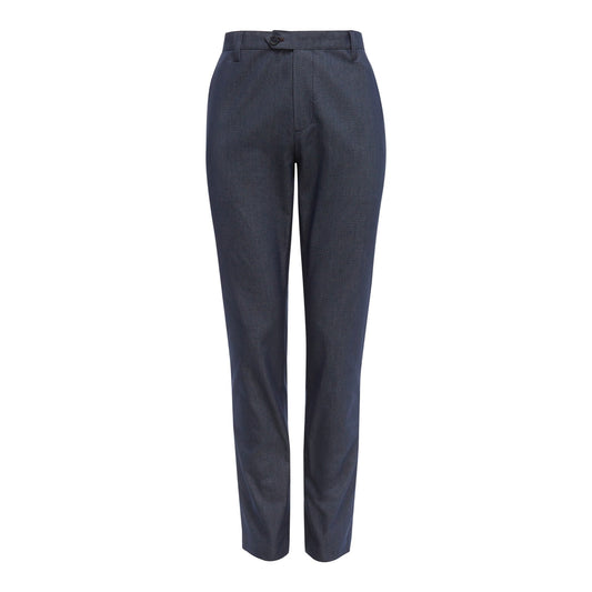 Men Telfone-Semi Plain Trouser - Blue
