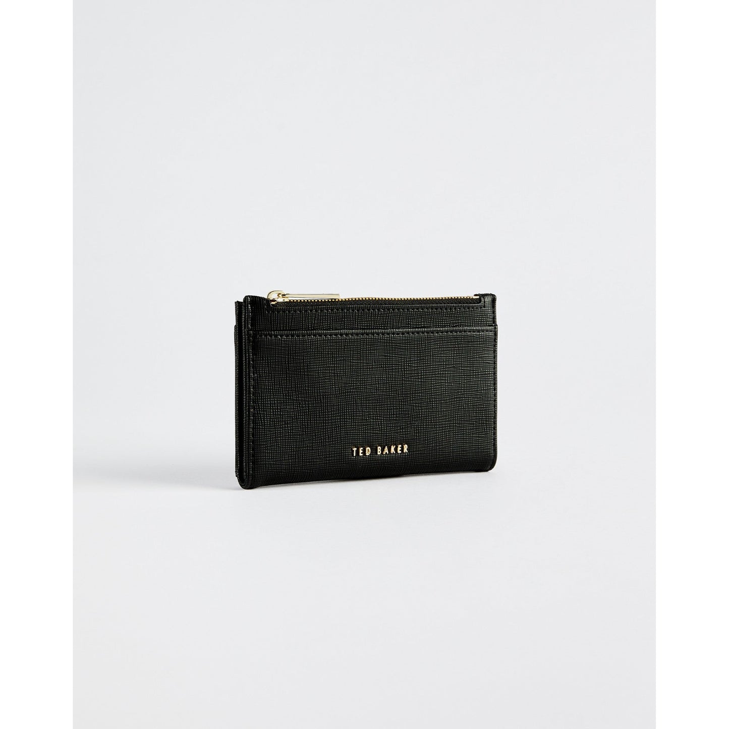 Women Paigge-Saffiano Poppered Cc Holder - Black
