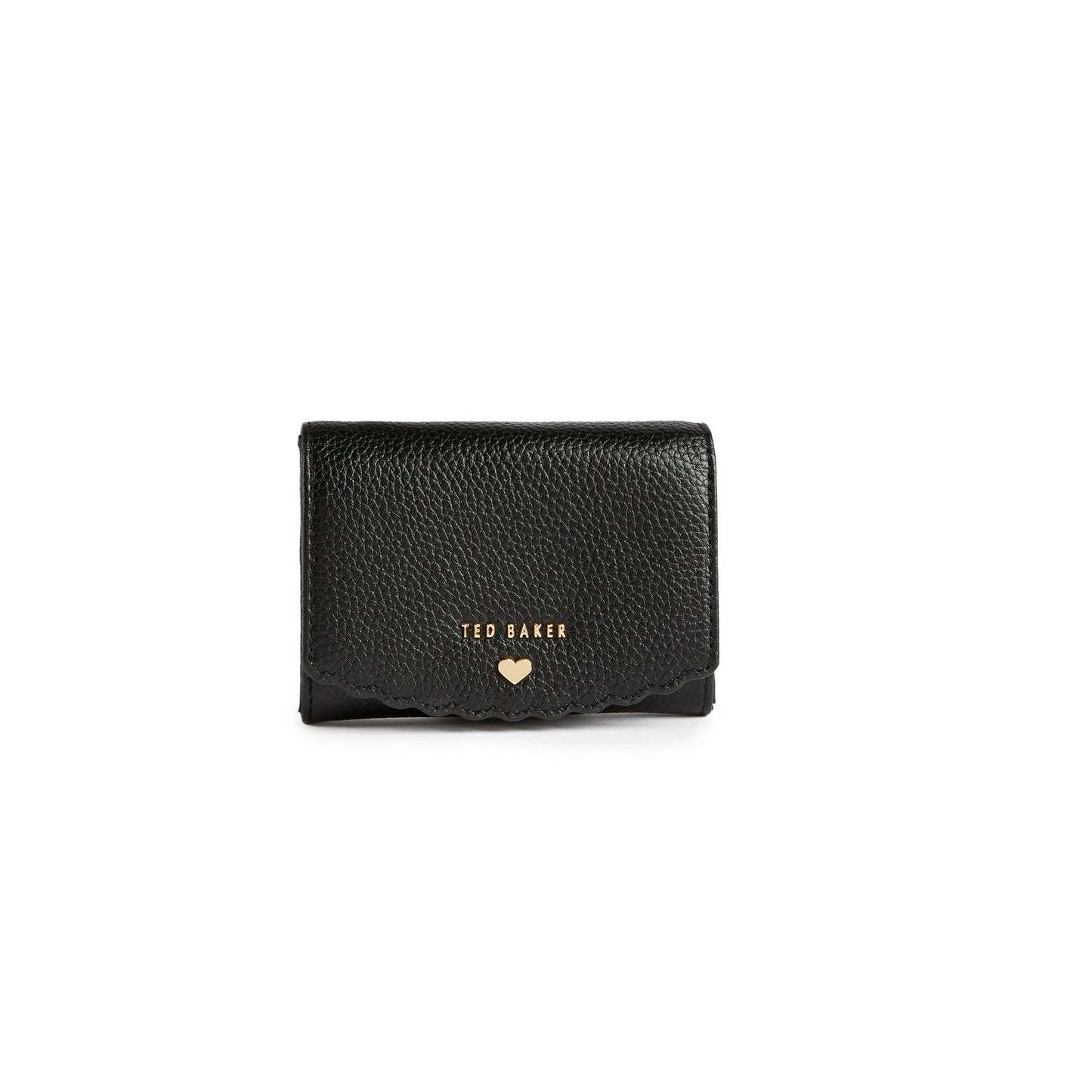 Women Sabelaa-Scallop Small Fold Purse - Black