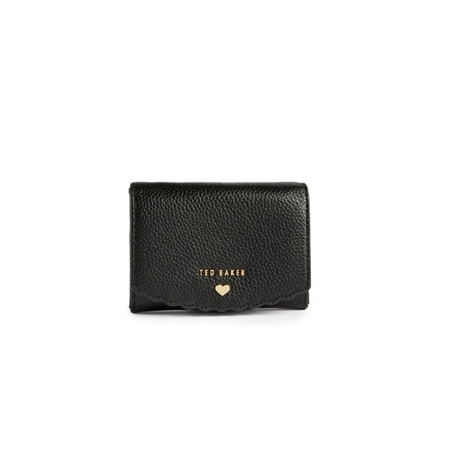 Women Sabelaa-Scallop Small Fold Purse - Black