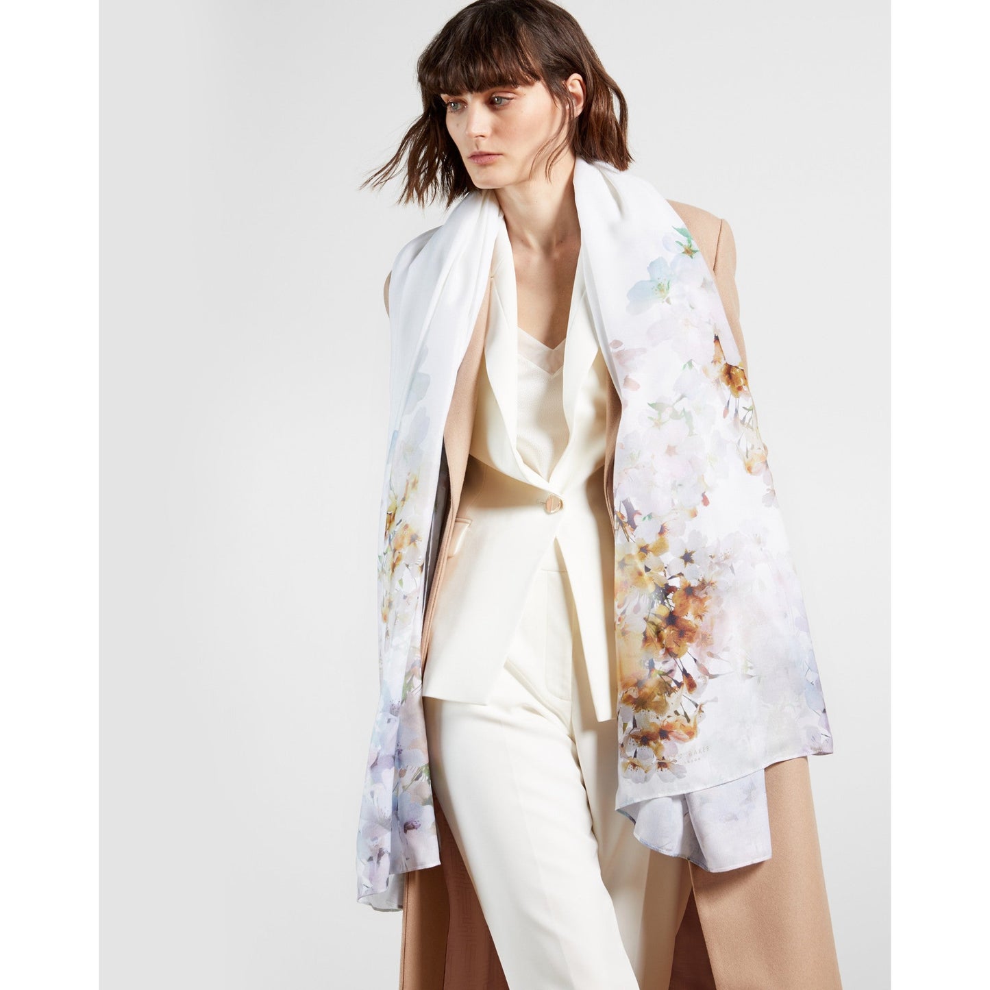 Women Fayreli-Vanilla Wide Scarf - Ivory