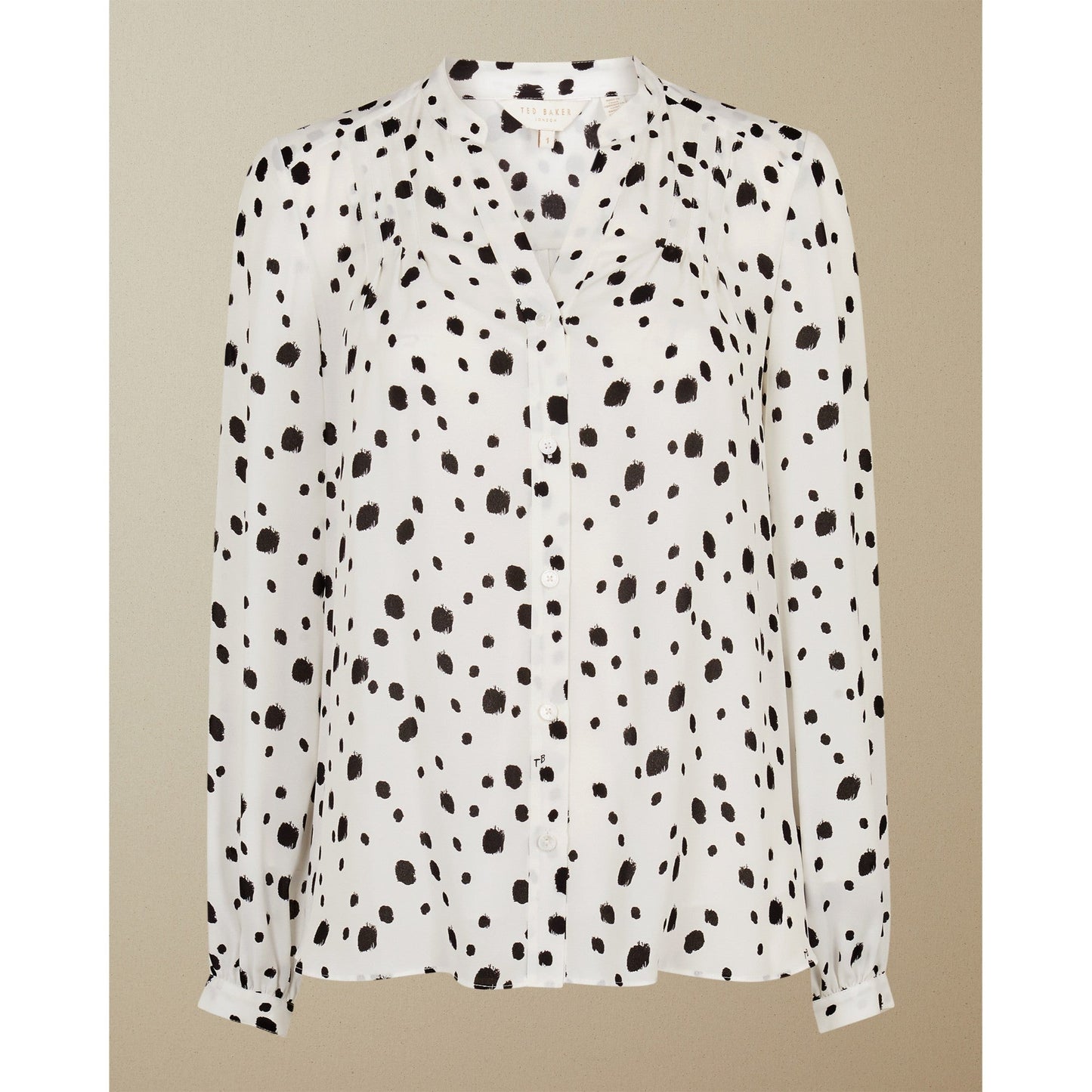 Women Heiike-Polka Dot Blouse - White