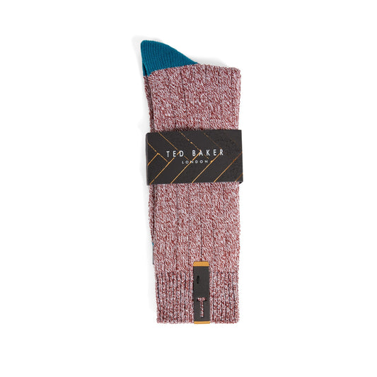 Men Popzu-Heavy Weight Sock In Twisted Yarns - Dark-Orange