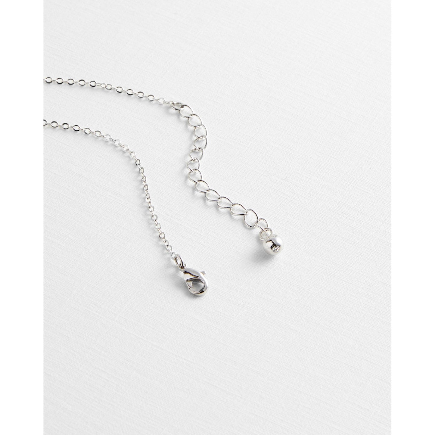 Women Pelsina-Tbj2330 Pearl Medium Bow Pendant - Silver-Col