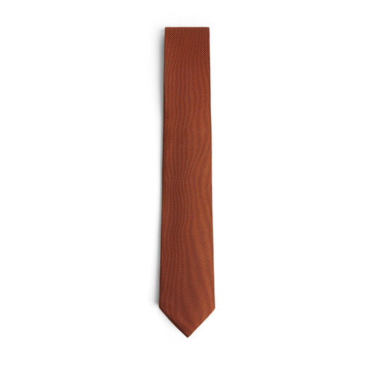 Men Tinydot-Pin Dot Jacquard Tie - Brown