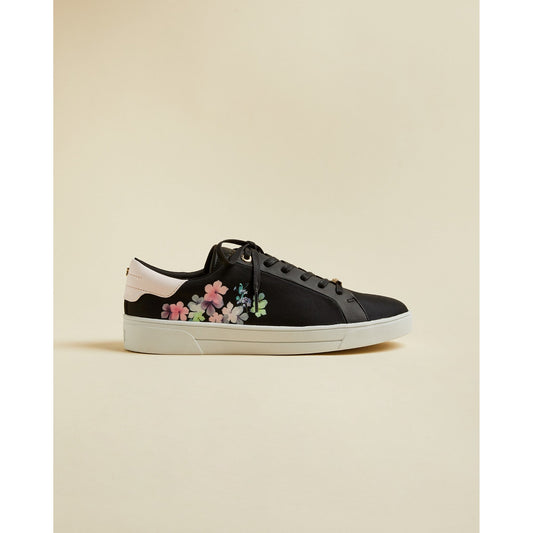 Women Blaake-Pergola Satin Trainer - Black