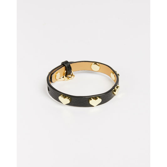 Women Heeva-Heart Detail Bracelet - Black
