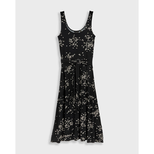 Women Philina-Ditsy Printed Tie Detail Dress - Black