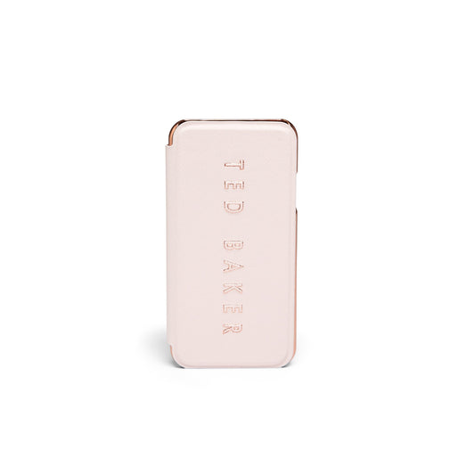 Women Ggeorgi-Embossed Iphone X Mirror Case - Dusky-Pink