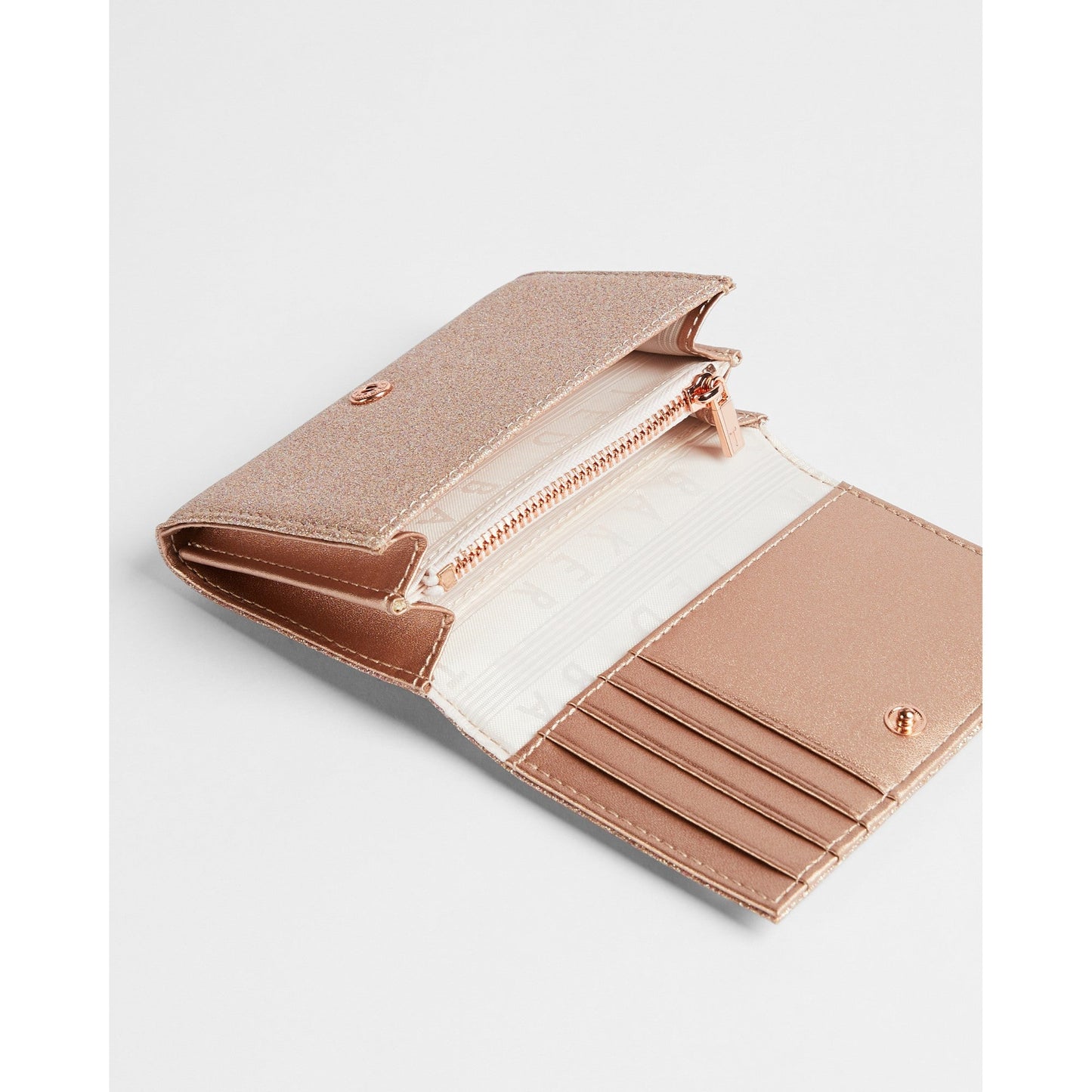 Women Becckaa-Glitter Small Fold Purse - Rosegold