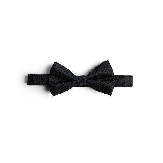 Men Dinnas-Plain Textured Bow Tie - Black