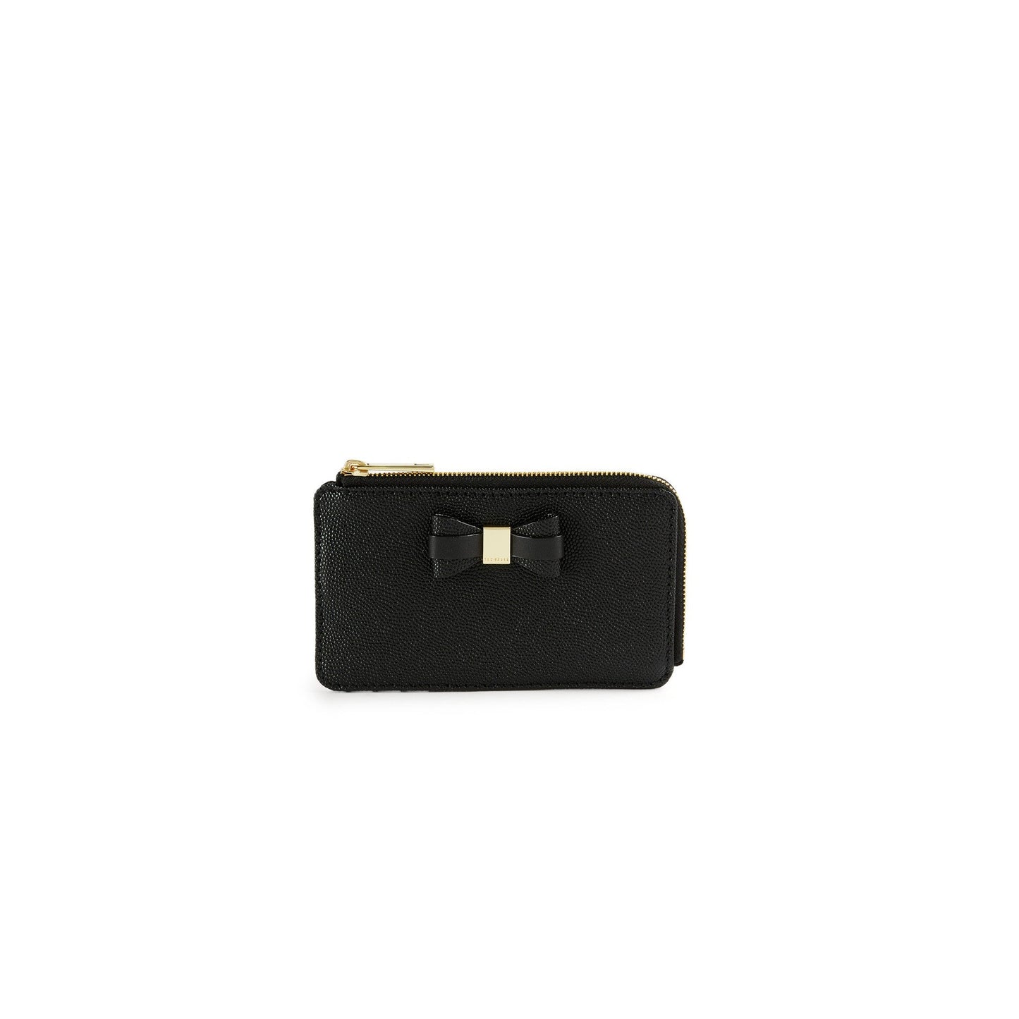 Women Arshia-Bow Zipped Card Holder - Black