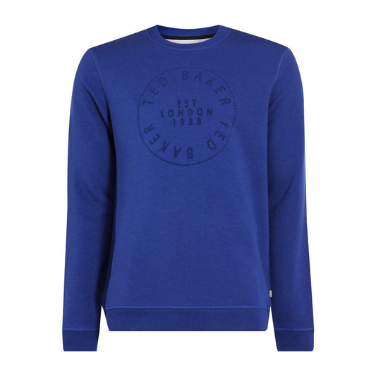Men Mond-Ls Branded Sweatshirt - Bright-Blue