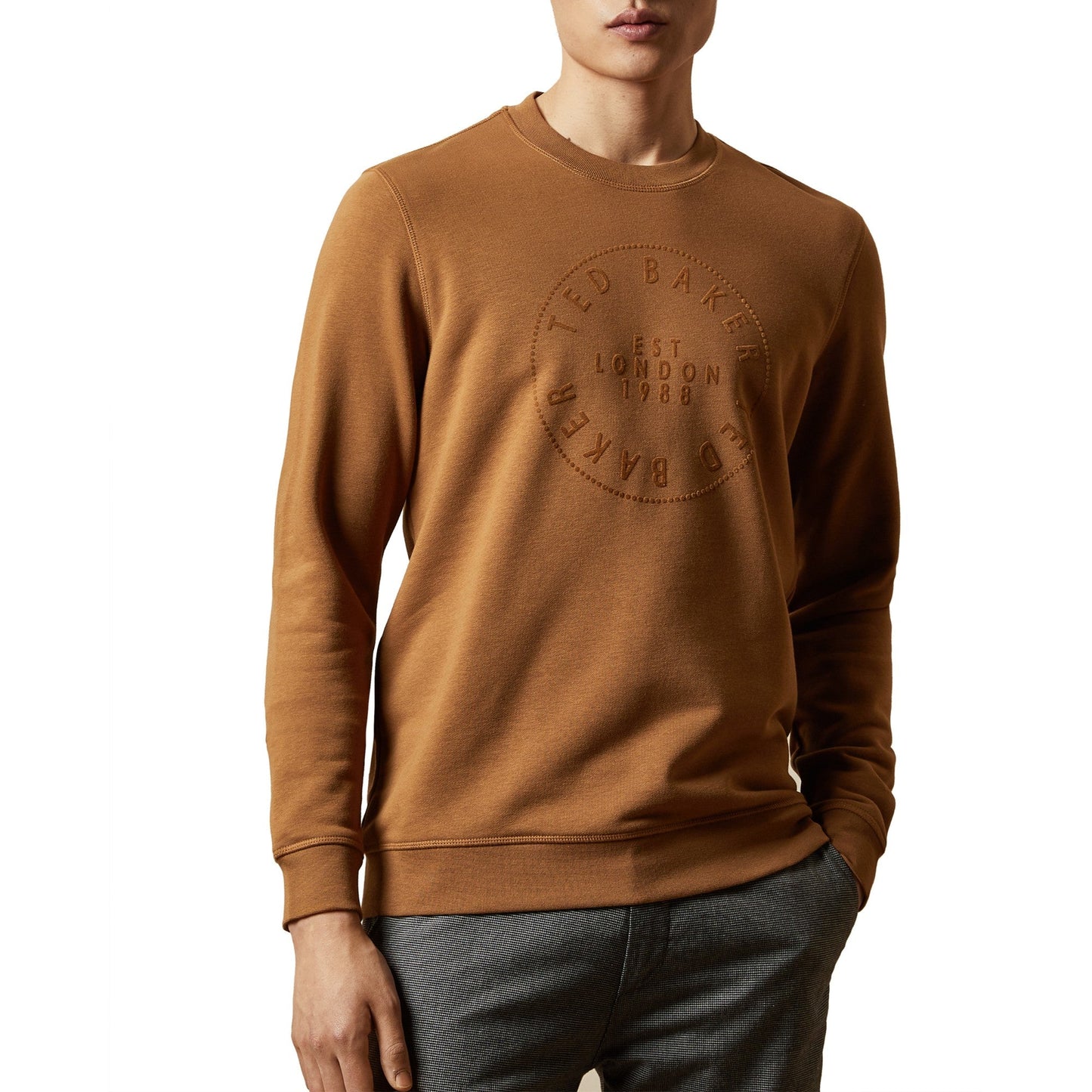 Men Mond-Ls Branded Sweatshirt - Camel