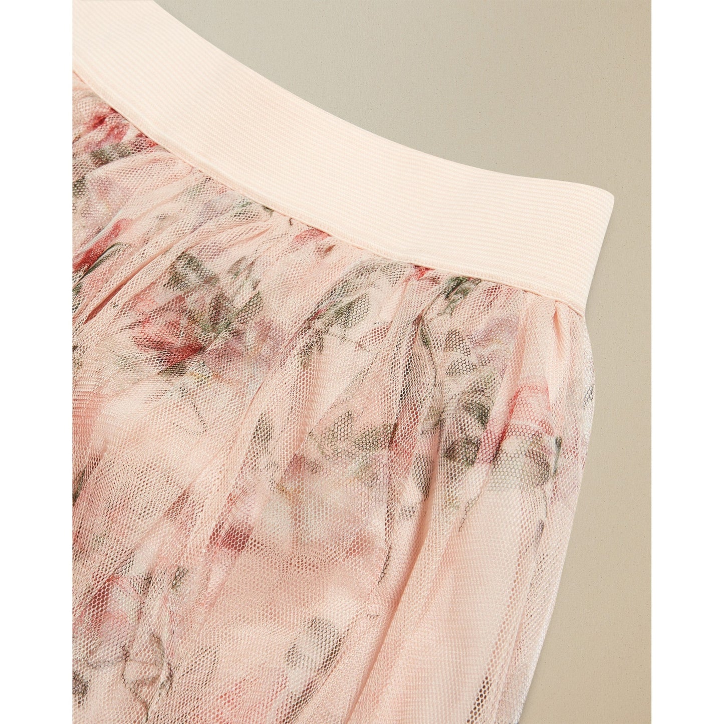 Women Sukee-Bouquet Printed Tulle Skirt - Light-Pink
