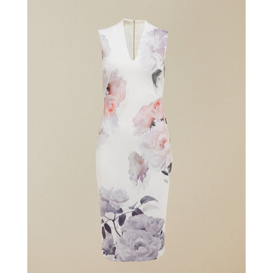 Women Marah-Bouquet Bodycon Dress - Ivory