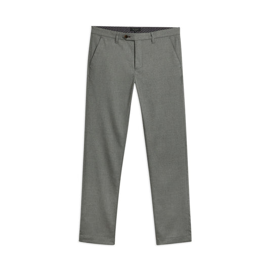 Men Bugabo-Slim Fit Semi Plain Textured Trouser - Charcoal