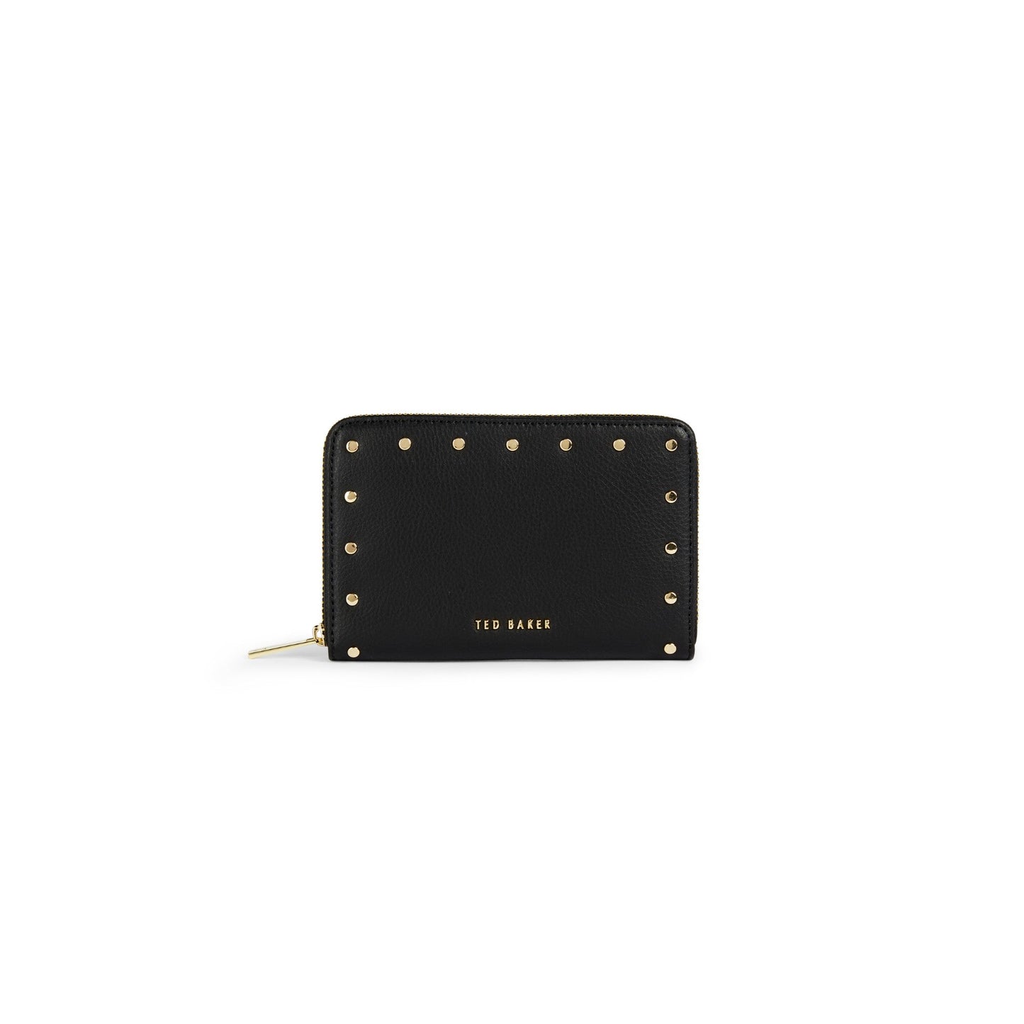 Women Kiaana-Studded Zip Around Midi Purse - Black