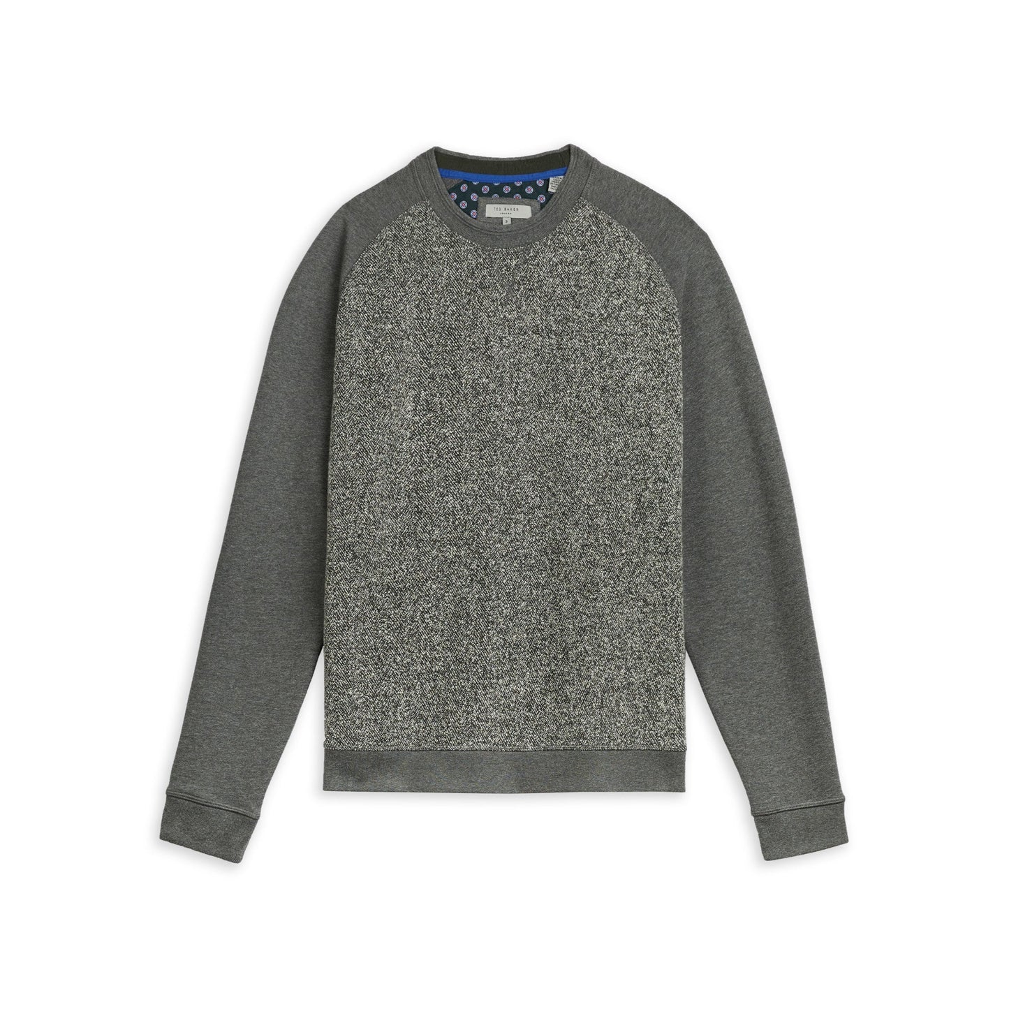 Men Props-Ls Textured Front Sweatshirt - Charcoal