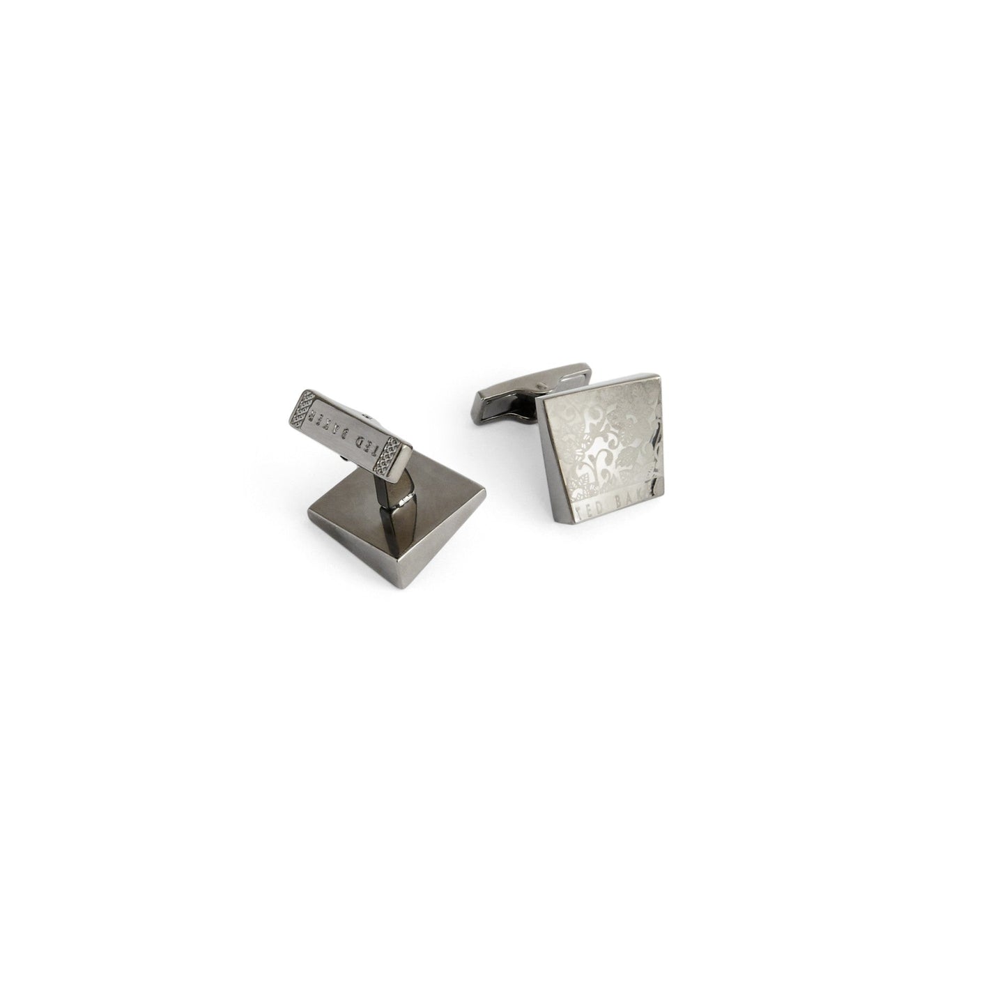 Men End-Cufflink And Tie Bar Gift Set - Gunmetal