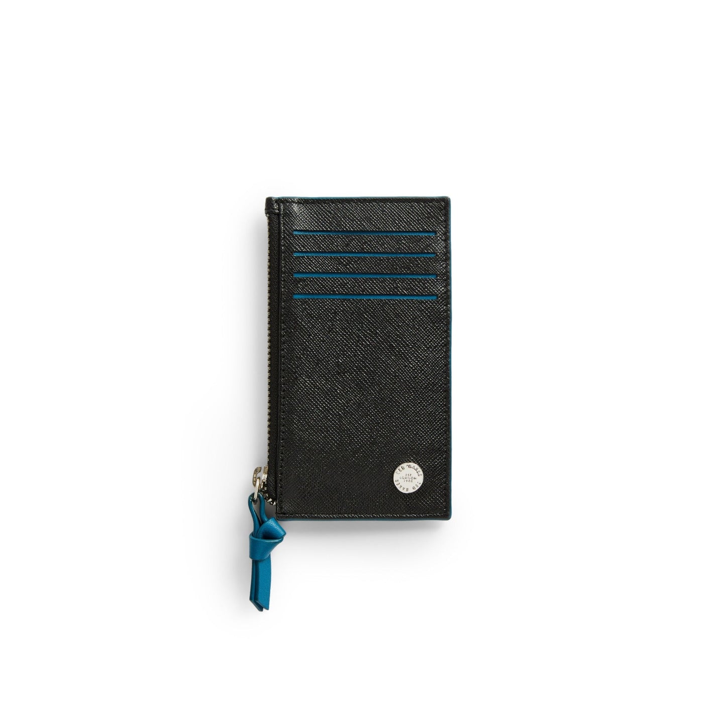 Men Romar-Saffiano Card Holder - Black