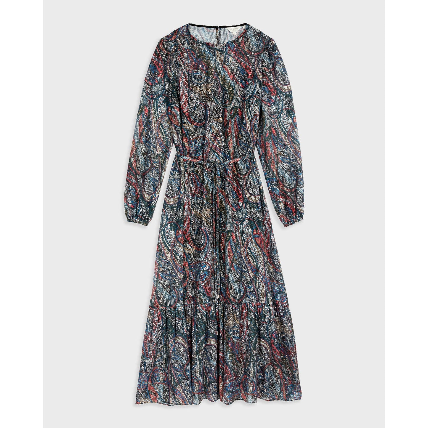 Women Elornna-Lantern Throw On Midi Dress - Teal-Blue