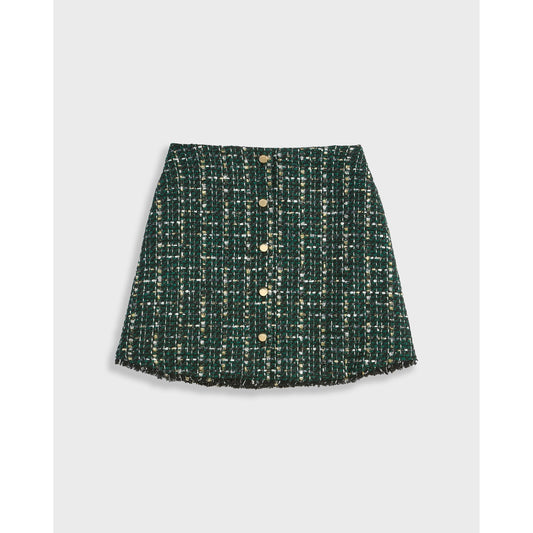 Women Errinas-Boucle Mini Skirt - Dark-Green