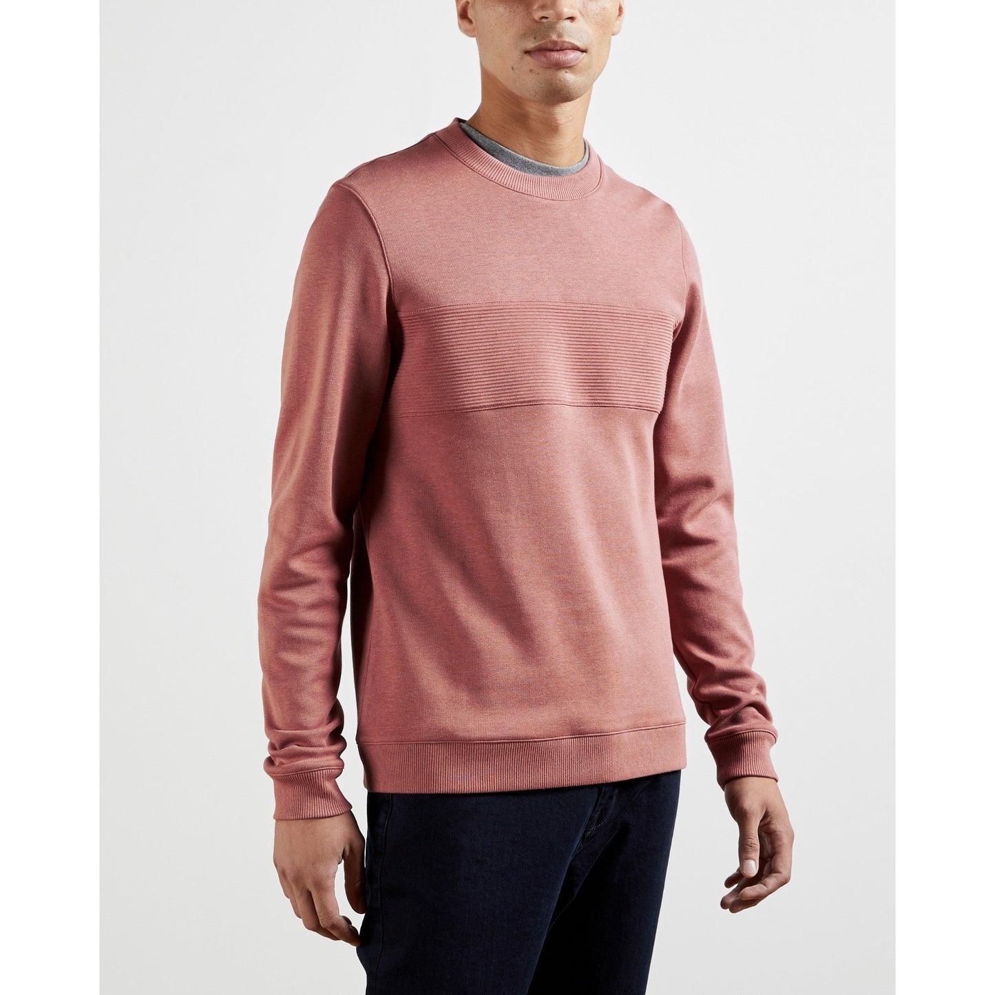 Men Seekwal-Ls Paneled Sweatshirt - Mid-Pink